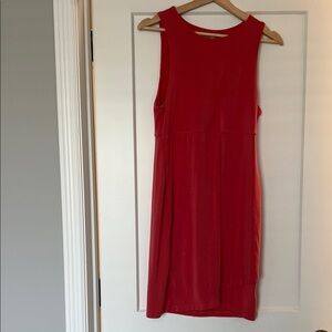 Athleta Coral Sleeveless Midi Dress